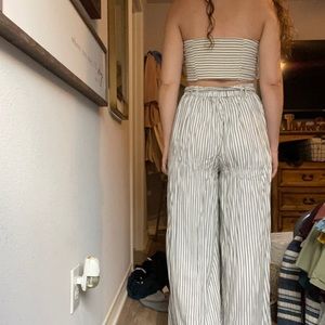 Two Piece American eagle pinstripe set